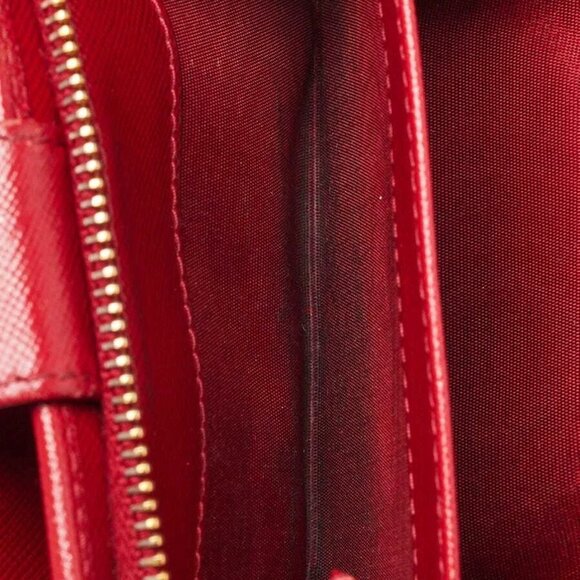 Prada Red Saffiano Leather Small Compact Wallet - Picture 9 of 9